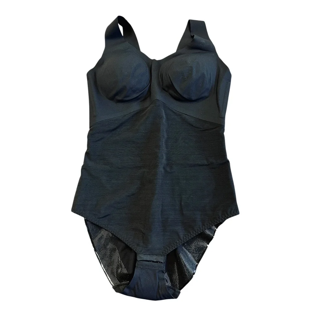 Honeylove LiftWear Tank Bodysuit Sz XL Black Shapewear Sculpting Smoothing